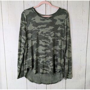 Old Navy Size Large Green Camoflauge Casual Womens‎ Long Sleeve Top